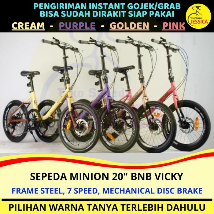 Sepeda Minion Bnb Vicky 20 Inch Gratis Ongkir