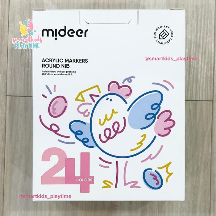 

Mideer Acrylic Markers Ultra-Round Nib Set Kesenian Anak