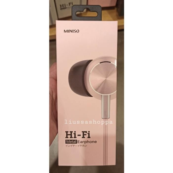 (Expert) Earphone Miniso - CD Pattern Hi-Fi In Earphone