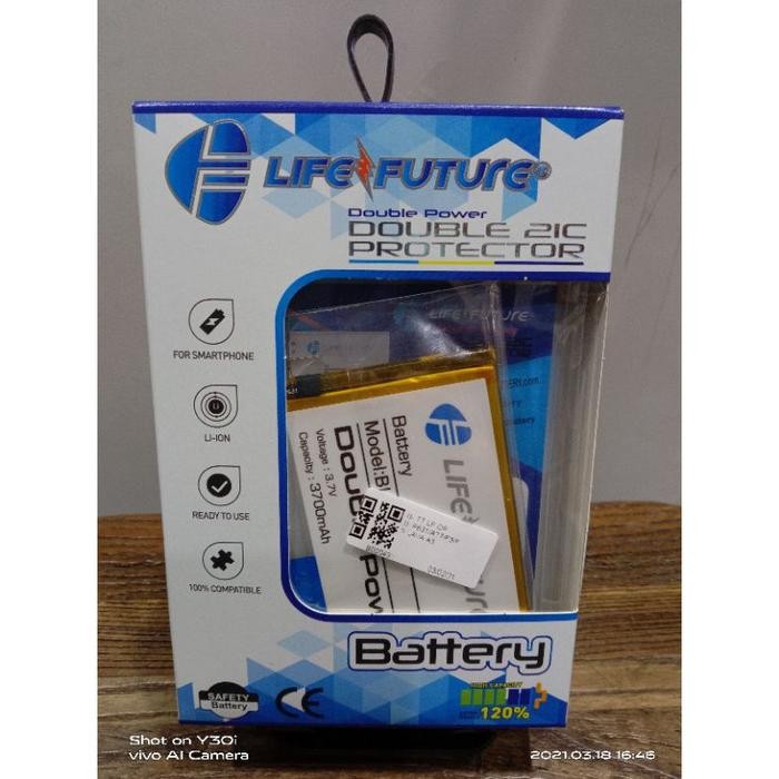 (Expert) BATRE DOUBLE POWER OPPO F3 /F5 BLP631 LIFE FUTURE