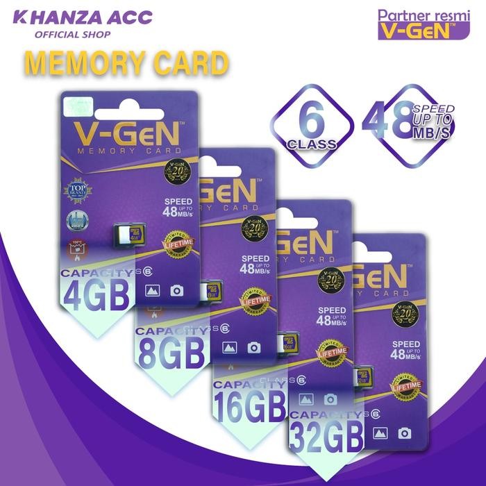(Expert) KHANZAACC PROMO EXLUSIVE MEMORI HP 4GB 8GB 16GB 32GB MICRO SD VGEN