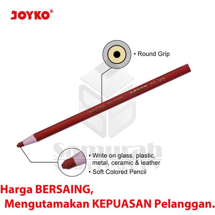 

FLASH SALE PENSIL KACA WARNA JOYKO PG-100 / PENCIL GLASS DERMATOGRAPH PG 100 HITAM - BIRU TUA -