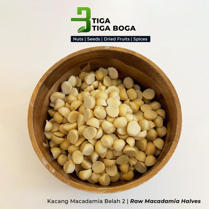 

Kacang Macadamia Mentah Belah 1 Kg / Raw Peeled Halves Macadamia Australia
