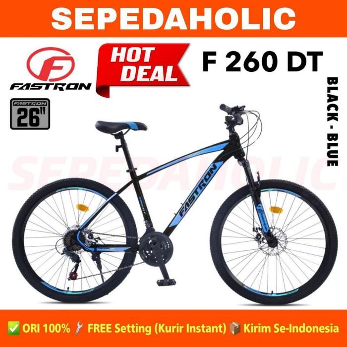 Sepeda Gunung FASTRON F 260 DT Ukuran 26 Inch 21 Speed Rem Cakram