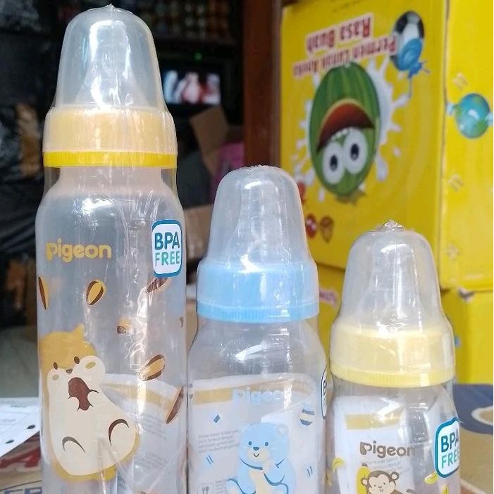 JTTOP" PIGEON BOTTLE STANDARD BOTOL SUSU BAYI DOT ULIR ANTI SEDAK 50ML / 120 ML / 240 ML [RANDOM