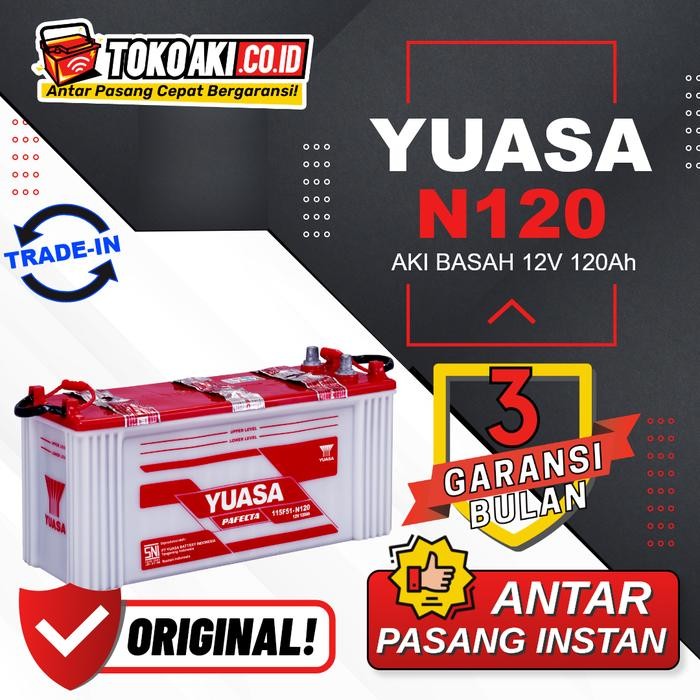 Terbaru Yuasa Pafecta N120 - 120Ah Ready
