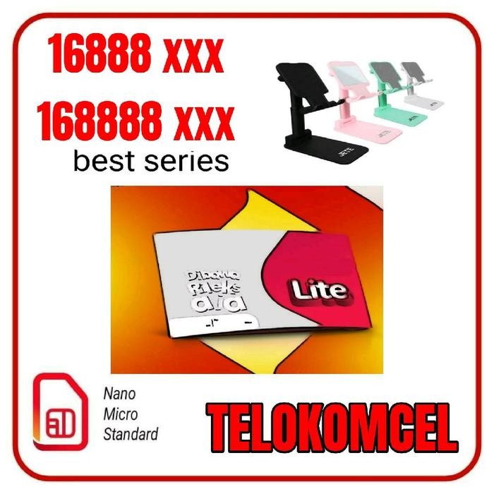 NONOCAN NO CANTIK TESEL TYPE 168888 [ no cantik T-SEL ] Holder handphone atau dudukan HP asli kaca