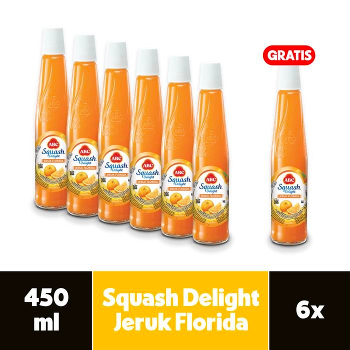 

Abc Sirup Squash Delight Jeruk Florida 450 Ml - Multi Pack 6 Pcs Gratis Ongkir