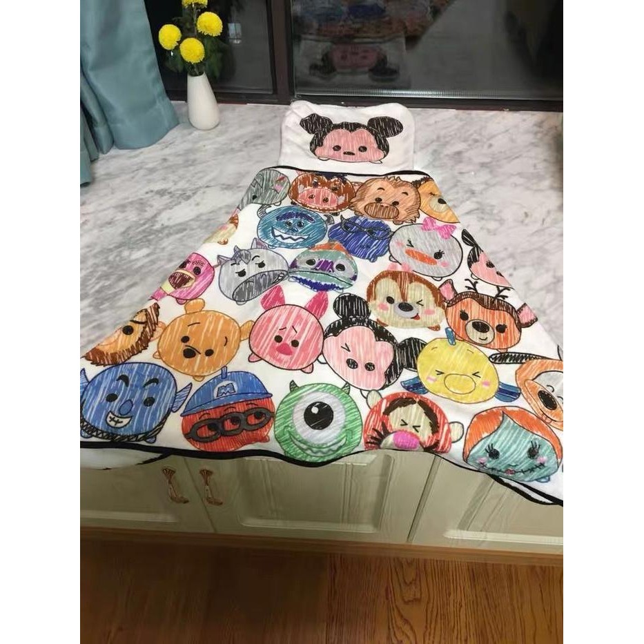 Hoodie Selimut TsumTsum Disney Hoodie Selimut Karakter Mickey