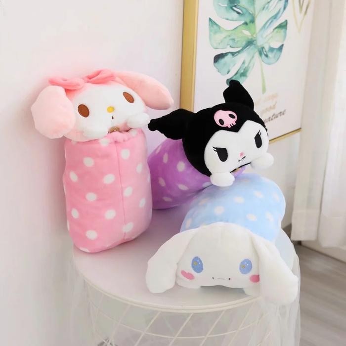 Balmut Bantal Selimut Cinnamoroll Melody Kuromi Sanrio