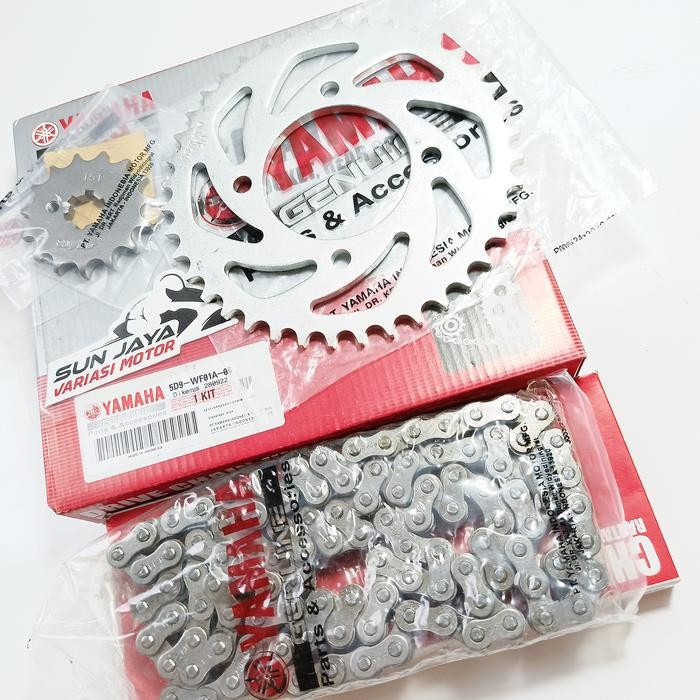 Gear Set Komplit + Rantai Vega Zr - Jupiter Z Robot - Vega Rr - Force 1 Fi - Jupiter Z 1 Motor