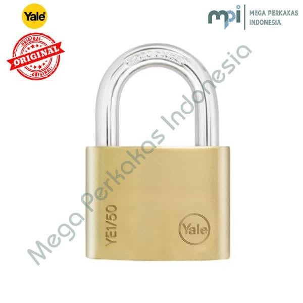 GEMBOK PADLOCK YALE YE1 50 126 Brass Padlock Essential Series