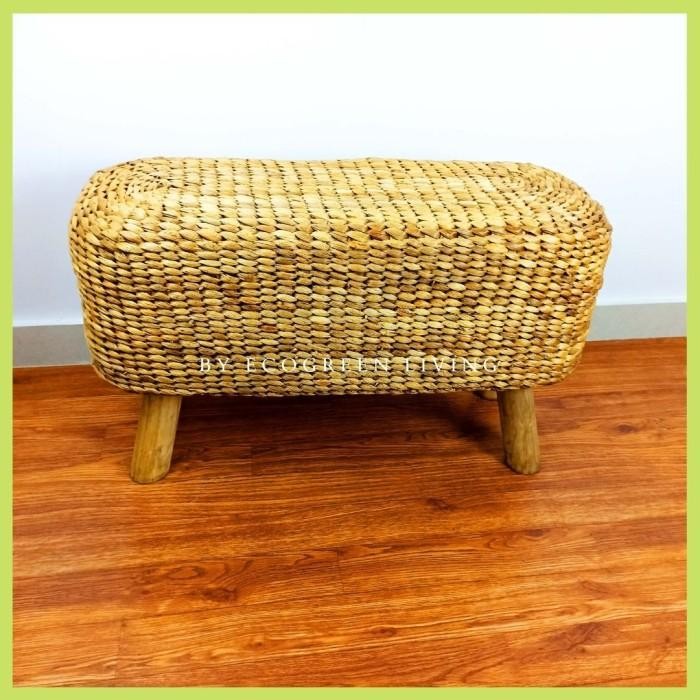 PREMIUM Bench stool // Stool Panjang Anyaman Enceng Gondok