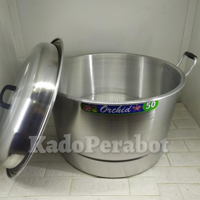 PREMIUM dandang kukus orchid - dandang serbaguna jumbo - langseng orchid 50