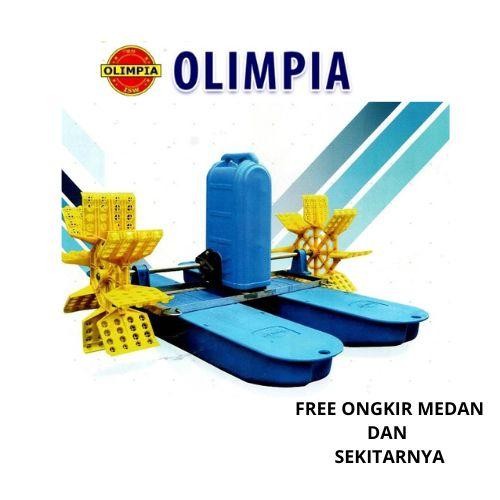 FREE ONGKIR KINCIR TAMBAK OLIMPIA 1HP 3PHASE 1,2A GEARBOX NYLON/IRON