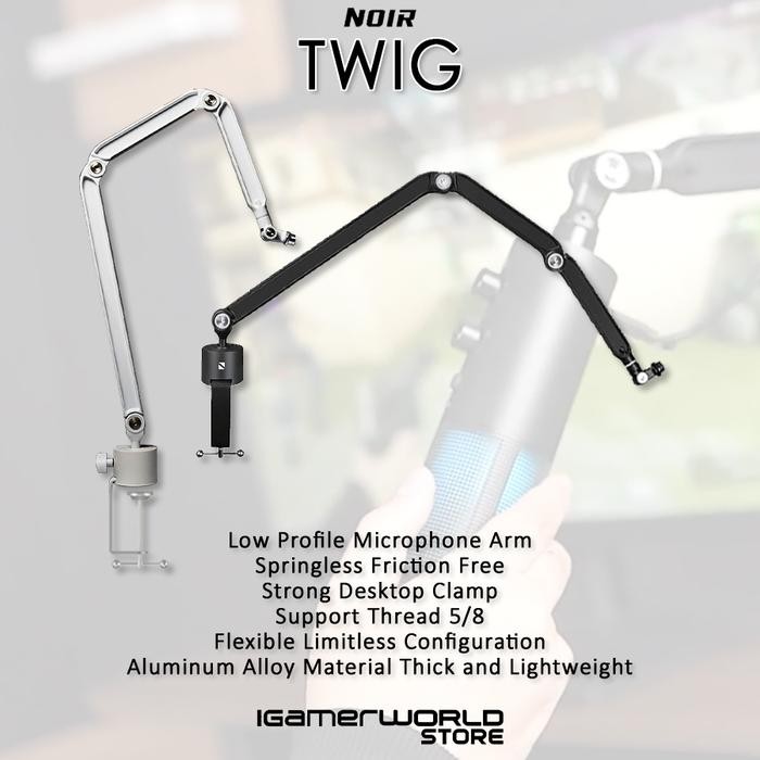 Termurah Noir Twig Low Profile Boom Arm For Microphone
