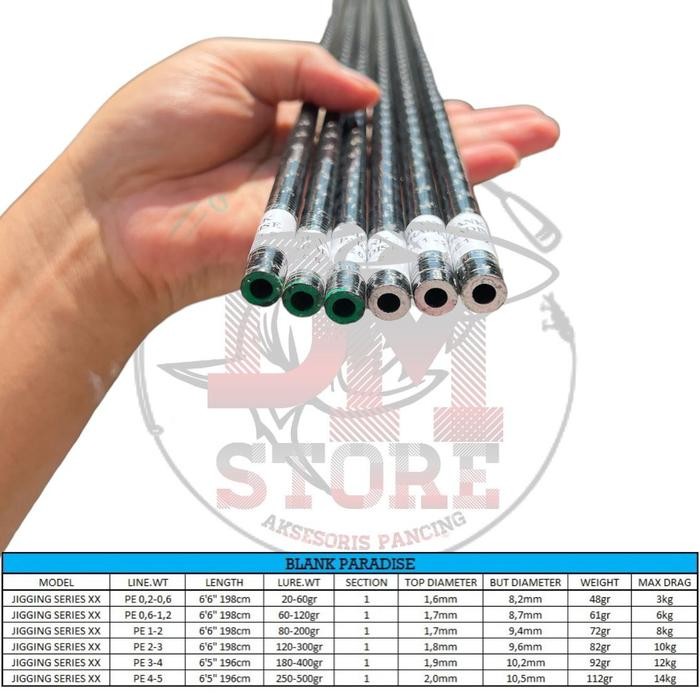 Blank Paradise Jigging Series - Blank Jigging