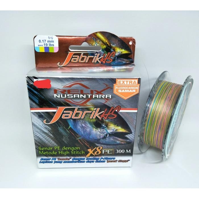 Senar PE 1 Jabrik HS 300M - Tali Pancing Relix Nusantara