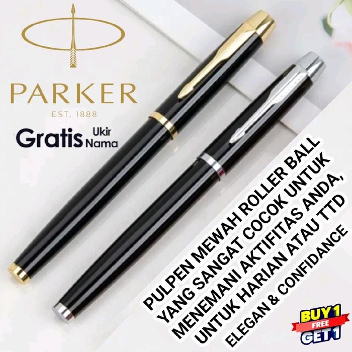 

Ballpoint Mewah Sign Pen Buy 1 Get 1 Free Parker Logo Gratis Grafir Nama Dan Box Exlusive Stationery