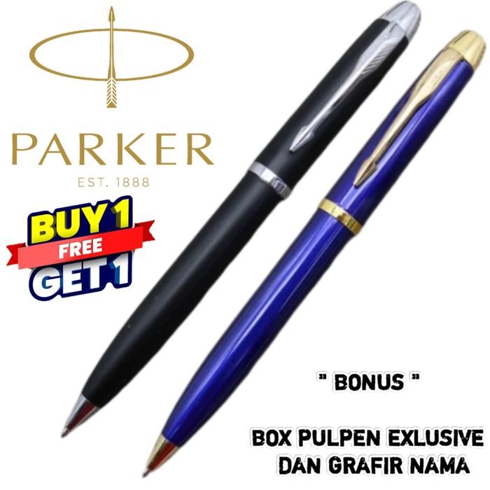 

Ballpoint Mewah Parker BP Twist Action Buy 1 Get 1 Free Gratis Grafir Nama Dan Box Bludru Exlusive