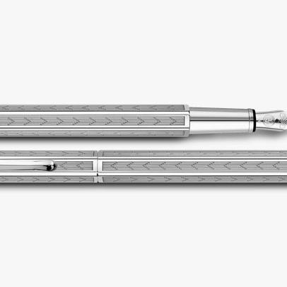 

Palladium-Coated ECRIDOR CHEVRON Fountain Pen