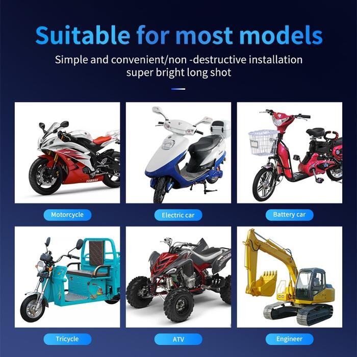 12V / 24V LAMPU SOROT TEMBAK MOBIL LAMPU LED TEMBAK SOROT D3 SQL LAMPU TEMBAK SOROT LED LASER 4 MATA