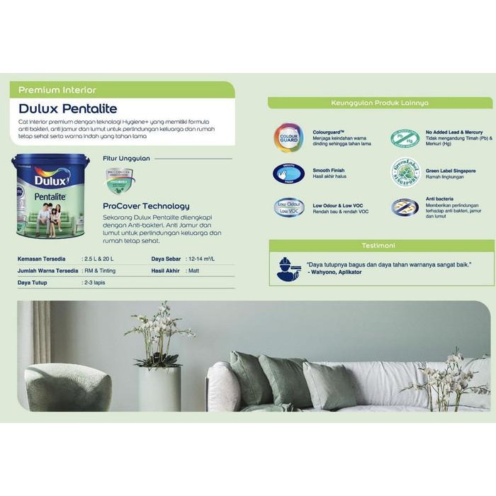 CAT DULUX PENTALITE 20 LT - LAKESTONE PTL 44153