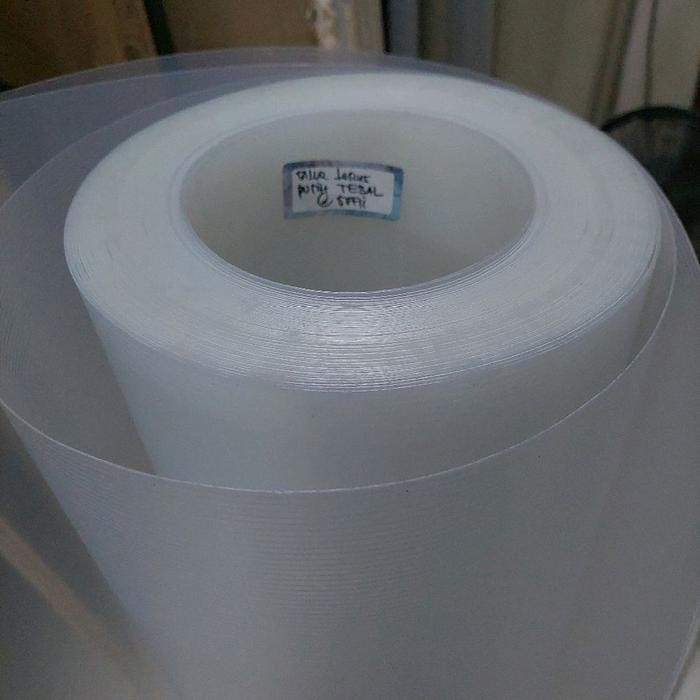 FIBER PENUTUP PAGAR 120CM MOTIF SALUR LURUS PUTIH TEBAL