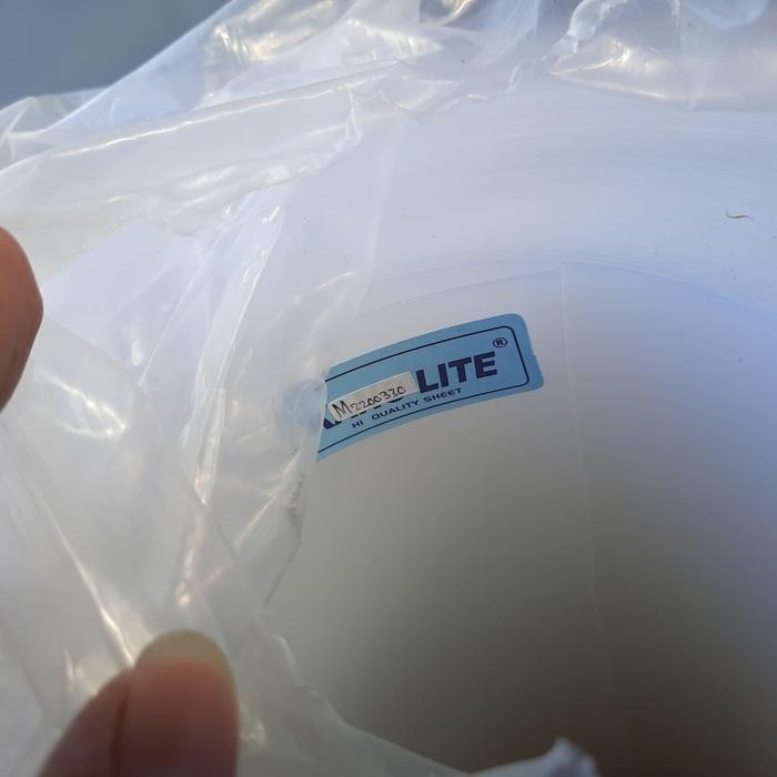 FIBER PAGAR / PENUTUP PAGAR PUTIH POLOS KANOLITE TEBAL (0,8MM)