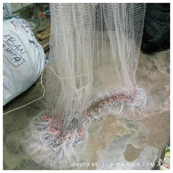 Jala ikan lempar ukuran 3/4" inch panjang 2,5 meter