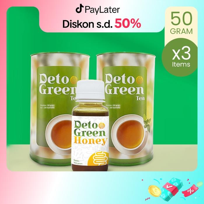 

Detogreen Dapat 2 Botol Teh Dan 1 Botol Madu