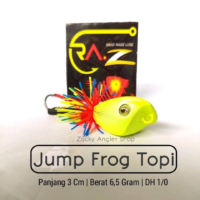 Jump Frog Topi 3 Cm Raz Lure Umpan Casting Gabus
