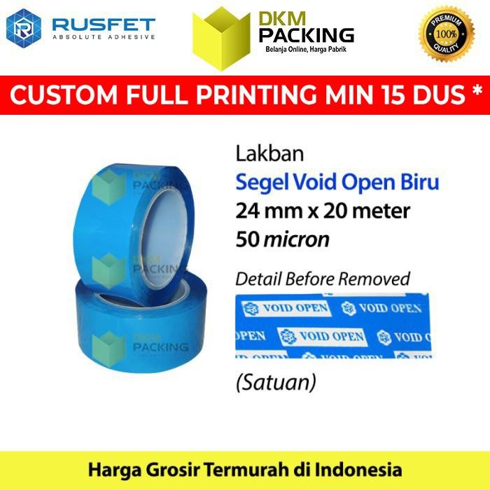

HOT SALE! LAKBAN SECURITY OPEN SEGEL VOID TAPE SELOTIP ISOLASI RUSFET / SATUAN