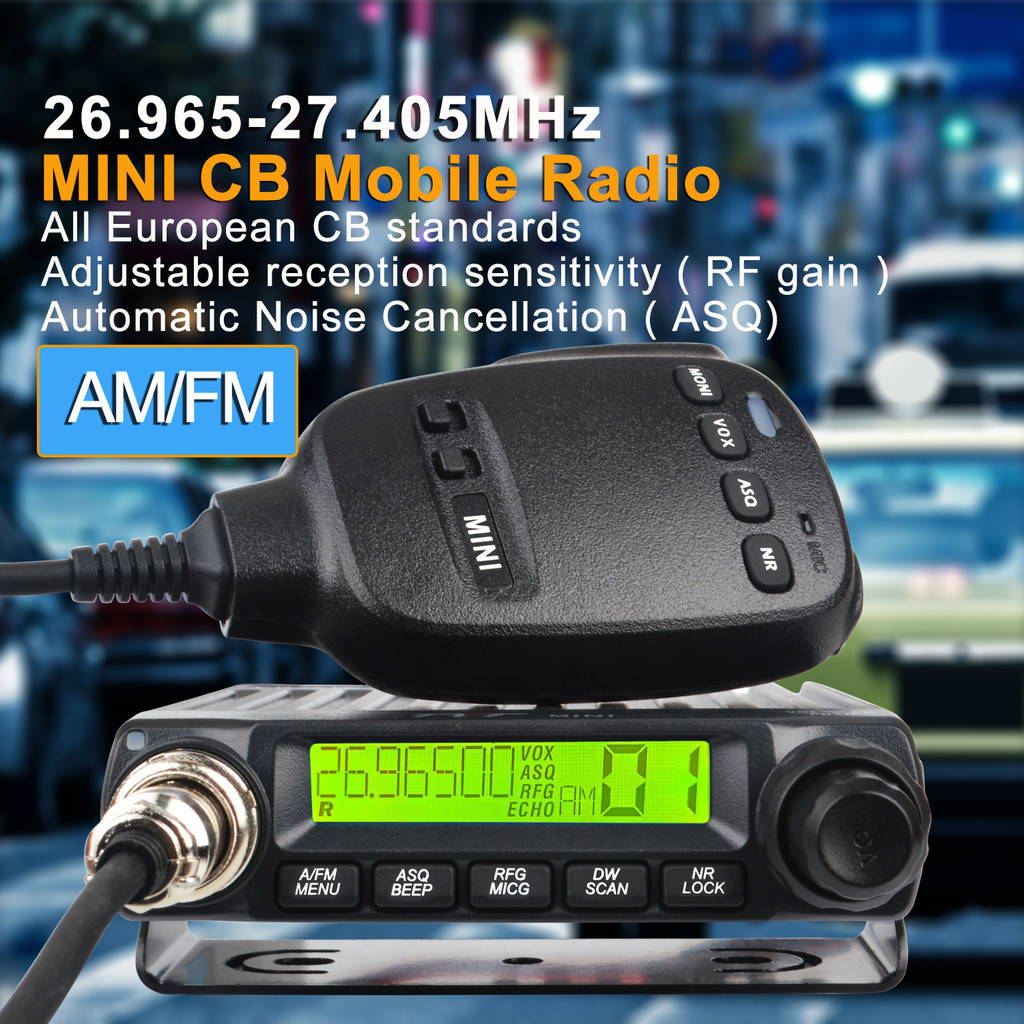 Tyt 11 Meters Radio 27Mhz Cb Mobile Transceiver 40Ch Fm Am Modulation 4W Compact Mini European
