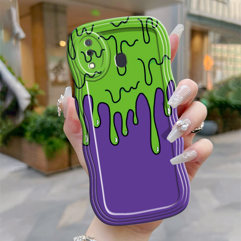 Casing Hp Untuk Samsung Galaxy A20 A30 A20s A21s M10s M20 Case Softcase Kesing cat hijau ponsel Cesi