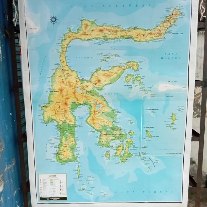 

peta sulawesi besar bingkai