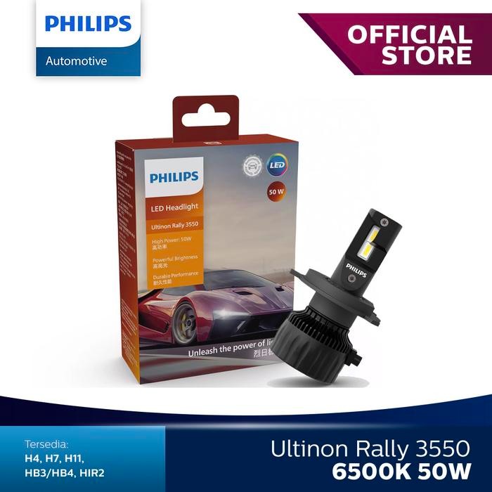 Philips Led Ultinon Rally 3550 H4 50Watt 6500K - 11342