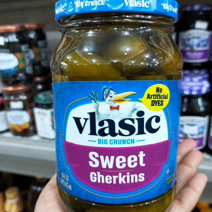 

vlasic sweet gherkins 475ml impor USA acar timun