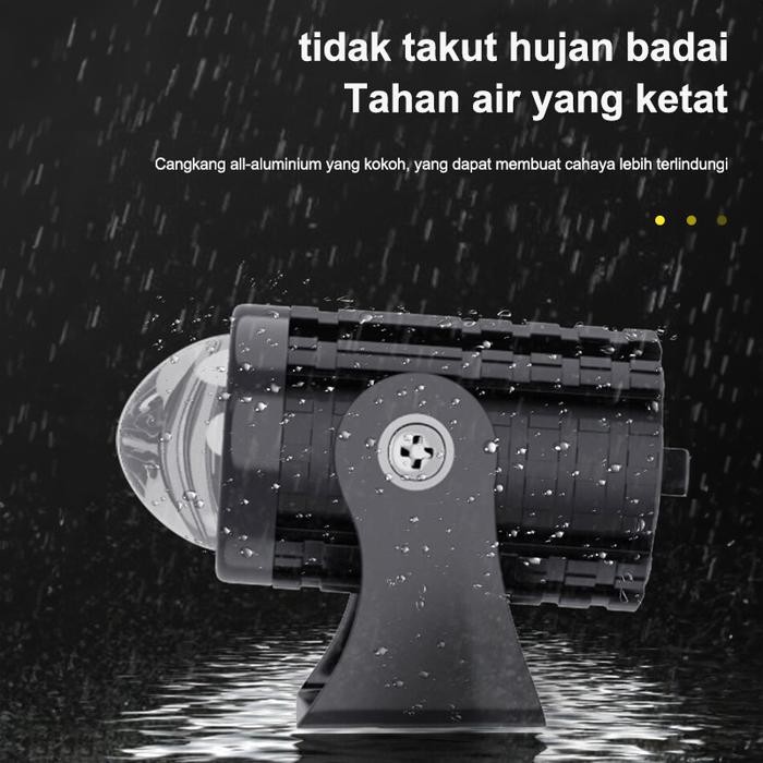 ZACRO LAMPU TEMBAK LASER 2 WARNA WATERPROOF / LAMPU LED MOTOR MOBIL