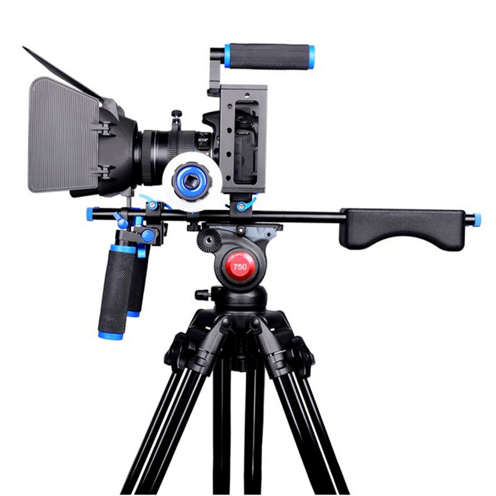IMPORT Camera Stabilizer Cage Shoulder Mount Video Rig For Canon 5D Mark III IV 6D 7D Nikon Sony A7