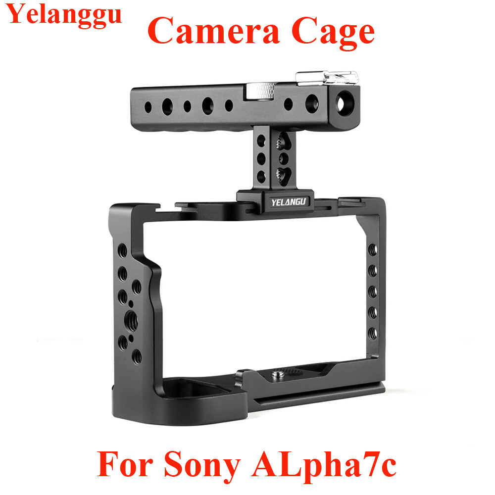 IMPORT YELANGU for Sony ALpha7c Rig Kit Camera Cage C24 Aluminum Alloy DSLR Rabbit Cage With