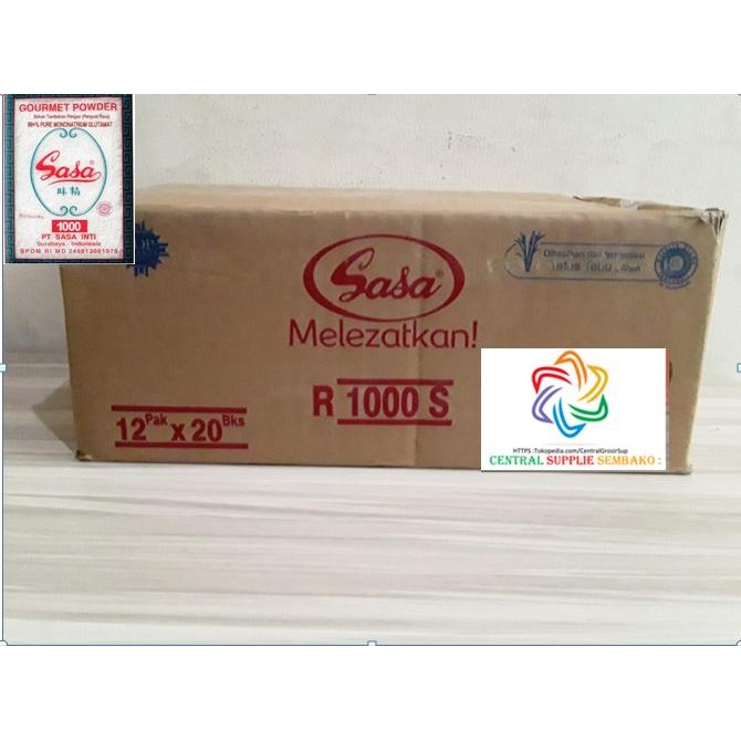 

Sasa Penyedap Rasa [1000s/12pack x 20 bungkus /1 karton ]