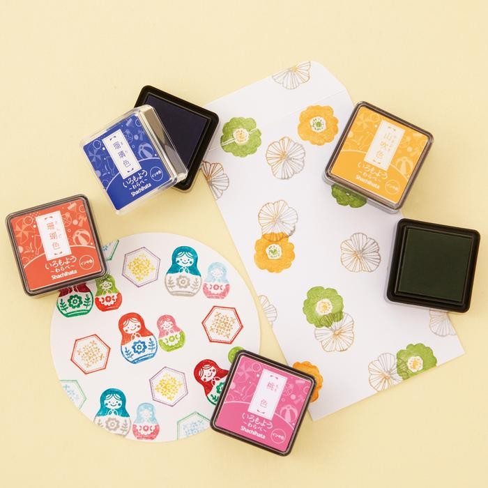 

Shachihata Iromoyo Warabe Mini Ink Pad for Stamp Japanese Colors Quick Dry Bantalan Cap Tinta