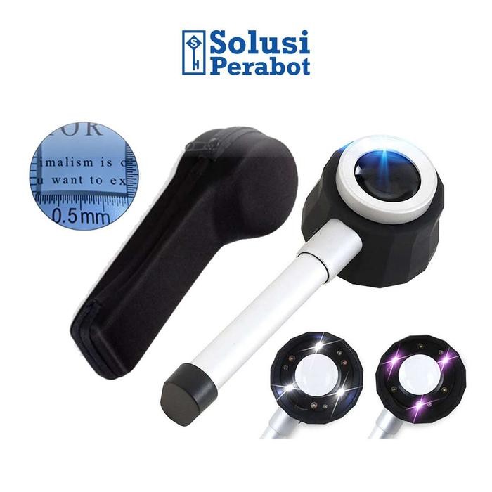 

Kaca Pembesar Skala LED UV 30X 37mm AG76 SP / Bahan Logam Kain