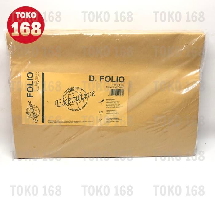 

EXECUTIVE AMPLOP COKLAT / BROWN ENVELOPE FOLIO (PAK) KODE 966