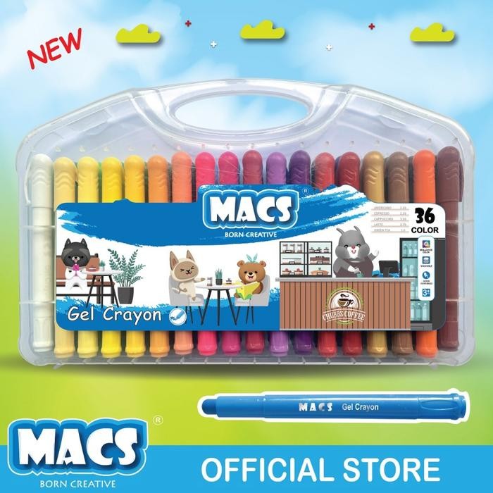 

MACS Gel Crayon Colours 36 Warna