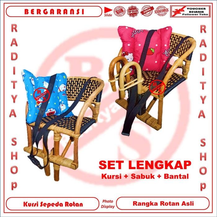 Boncengan Anak Untuk Sepeda Bahan Rotan