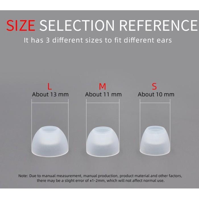 (Expert) KZ Transparent Silicone Eartips for TWS