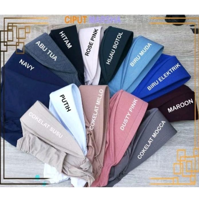 CIPUT TOPI MARSYA NON CEPOL PAD ANTEM INNER BAHAN KAOS
