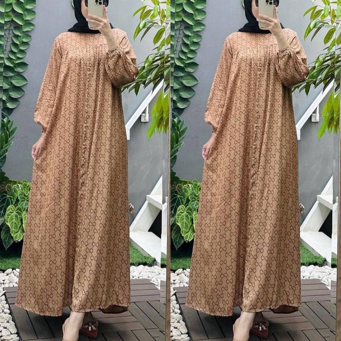 Gamis Wanita Terbaru 2024 Gamis Lebaran Gamis Gege Rayon Diamond